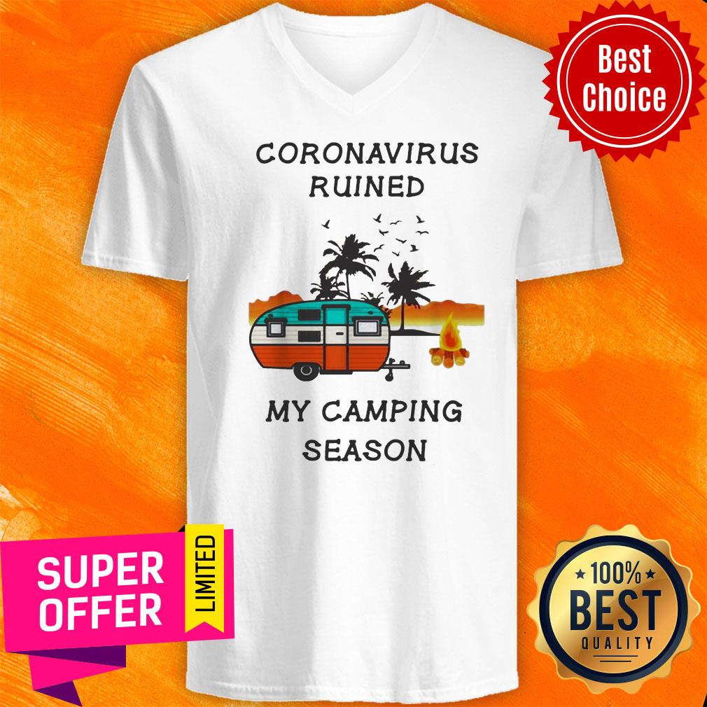 Coronavirus Ruined My Camping Season Shirt - Image 2