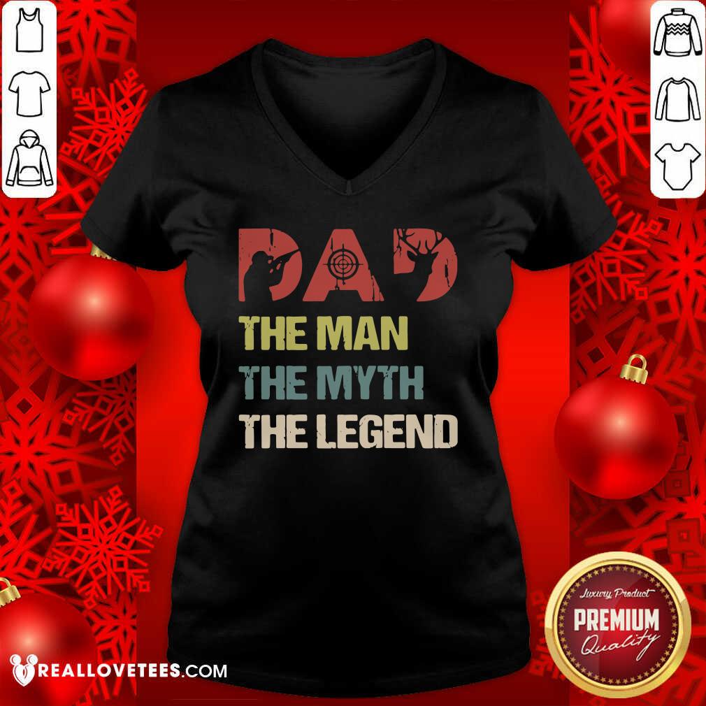 Pro Deer Hunter Dad The Man The Myth The Legend Vintage Shirt - Image 5
