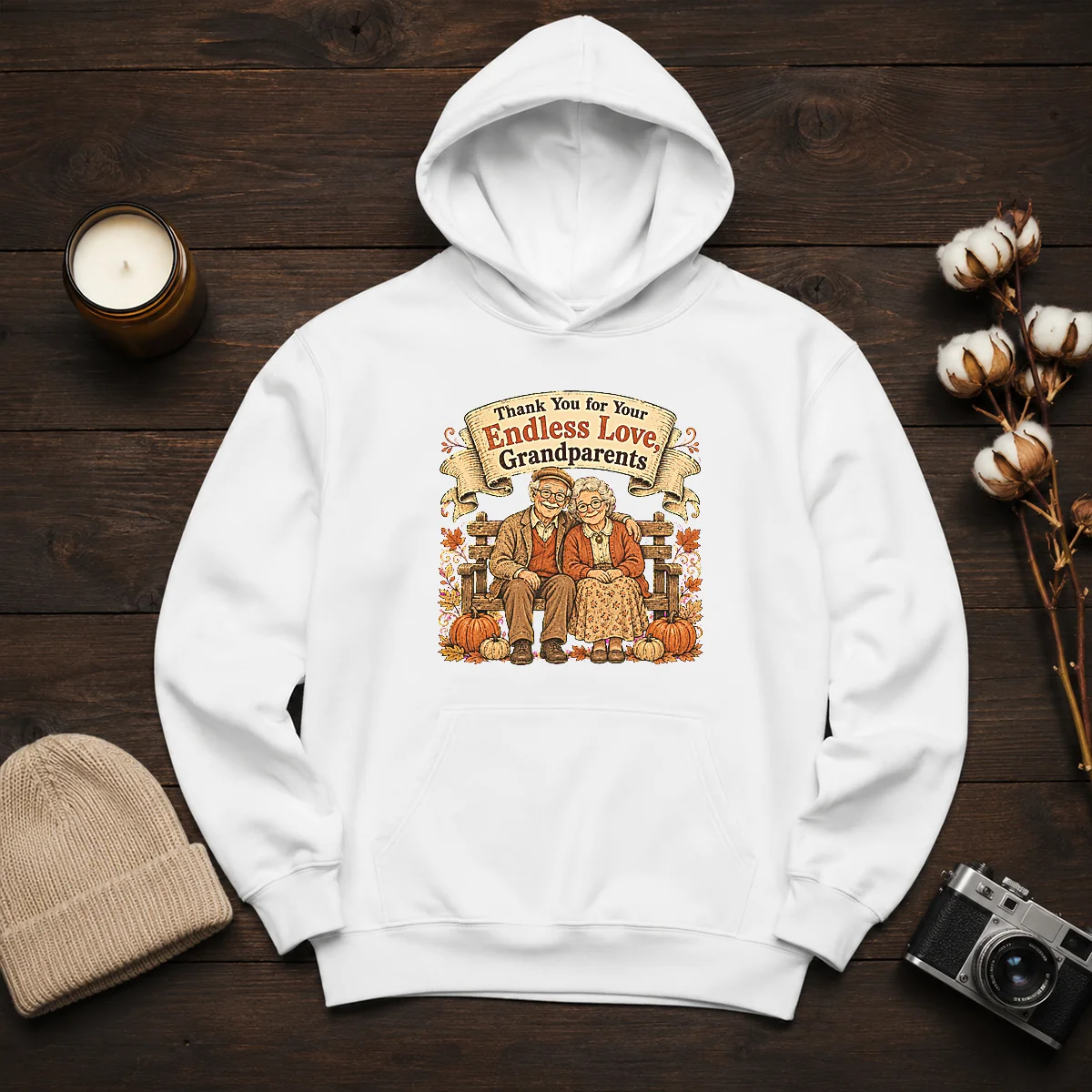Awesome Grandparents Day Vintage Gratitude Family Shirt - Image 6