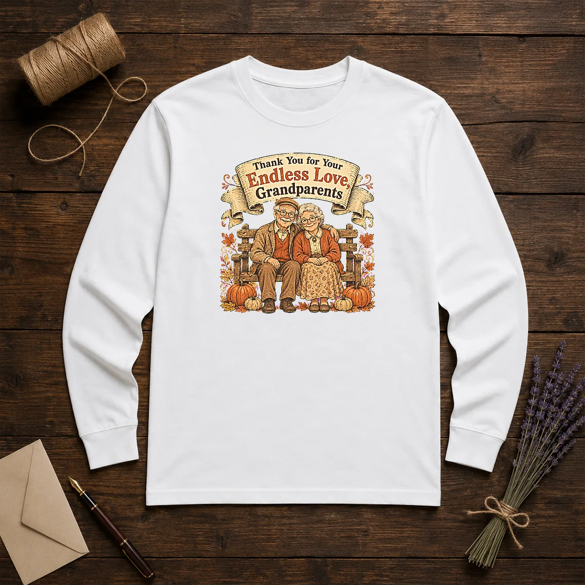 Awesome Grandparents Day Vintage Gratitude Family Shirt - Image 5