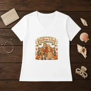 Alternative view of Awesome Grandparents Day Vintage Gratitude Family Shirt