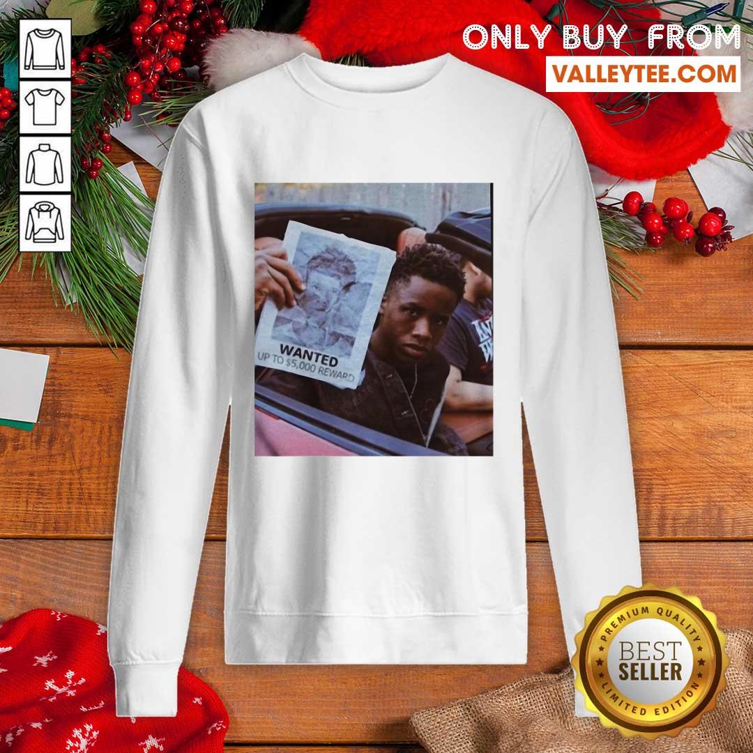 High Quality Wanted Up To 5000 Reward Shirt - Image 5