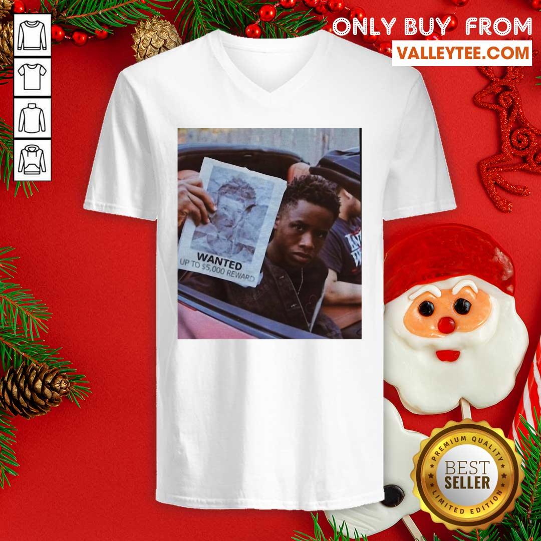 High Quality Wanted Up To 5000 Reward Shirt - Image 4