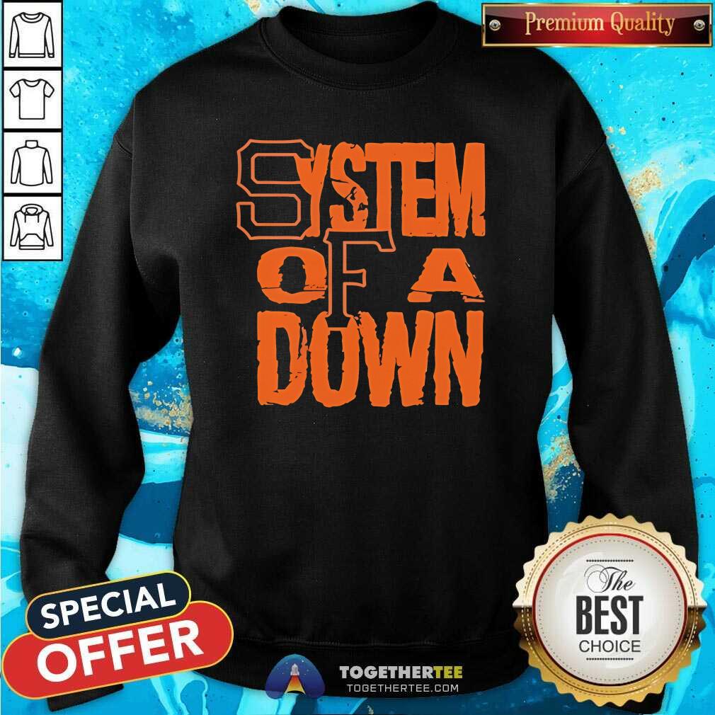 Funny System Of A Down SF Stacked Logo T-Shirt - Image 4