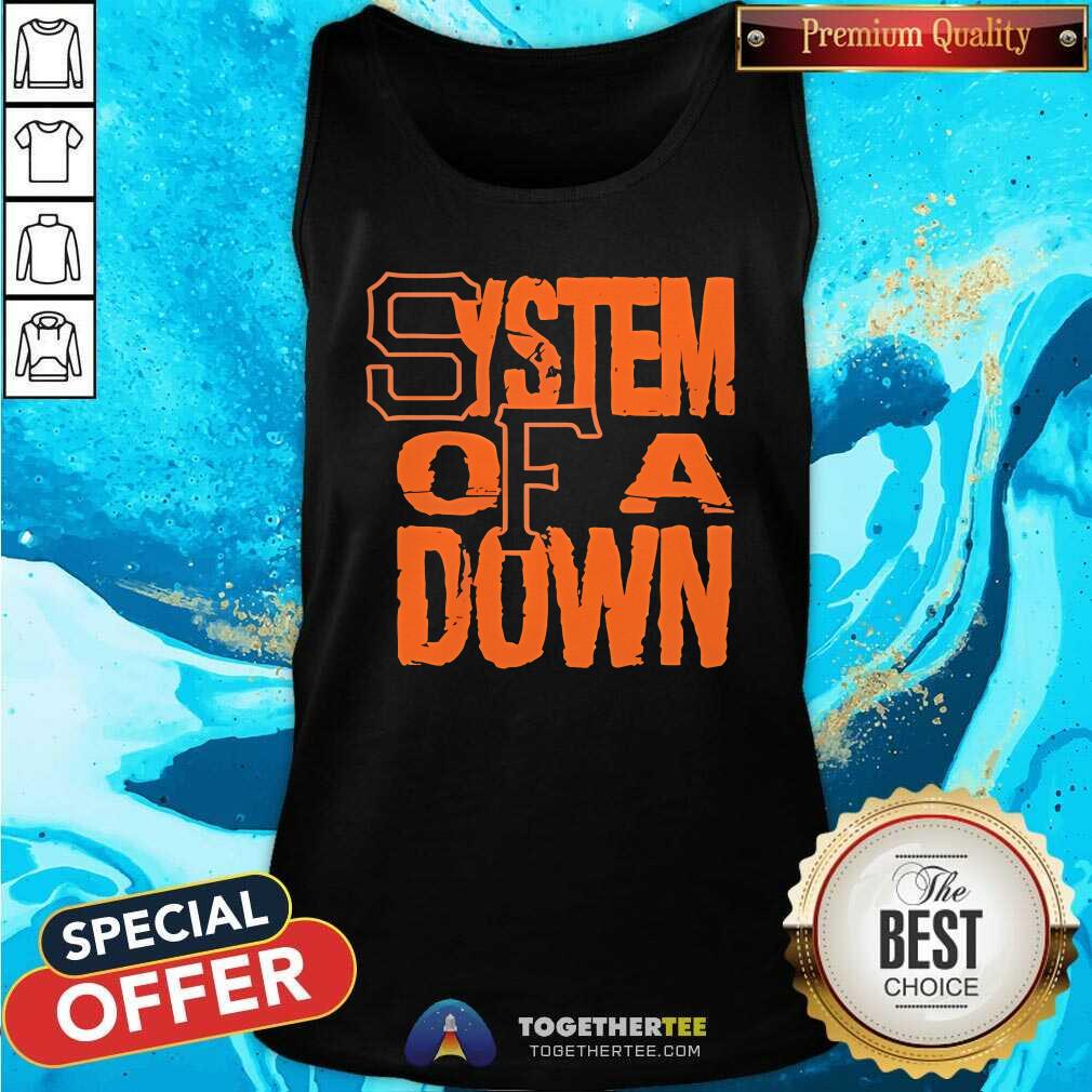 Funny System Of A Down SF Stacked Logo T-Shirt - Image 3