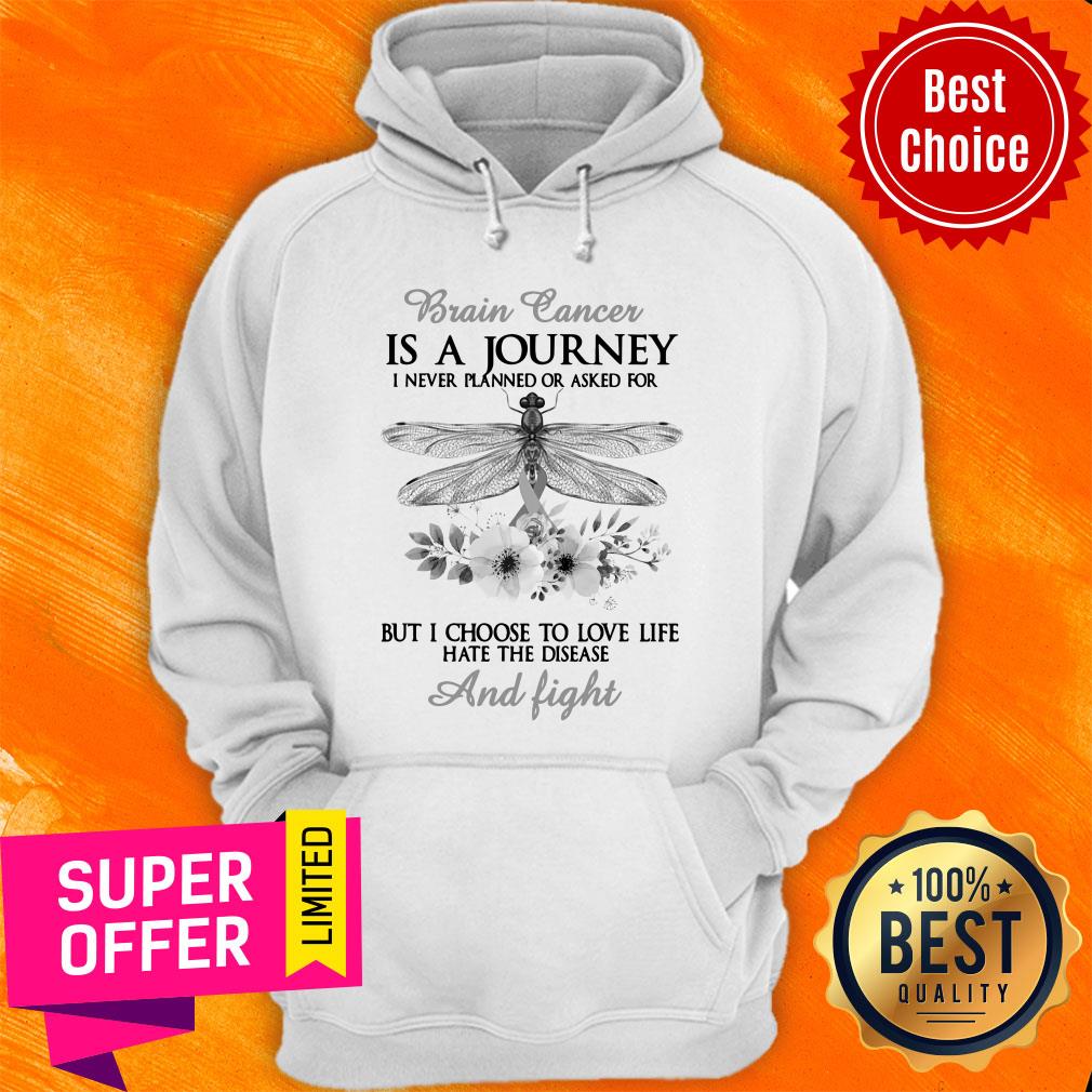 Brain Cancer Is A Journey And Fight Shirt - Image 2