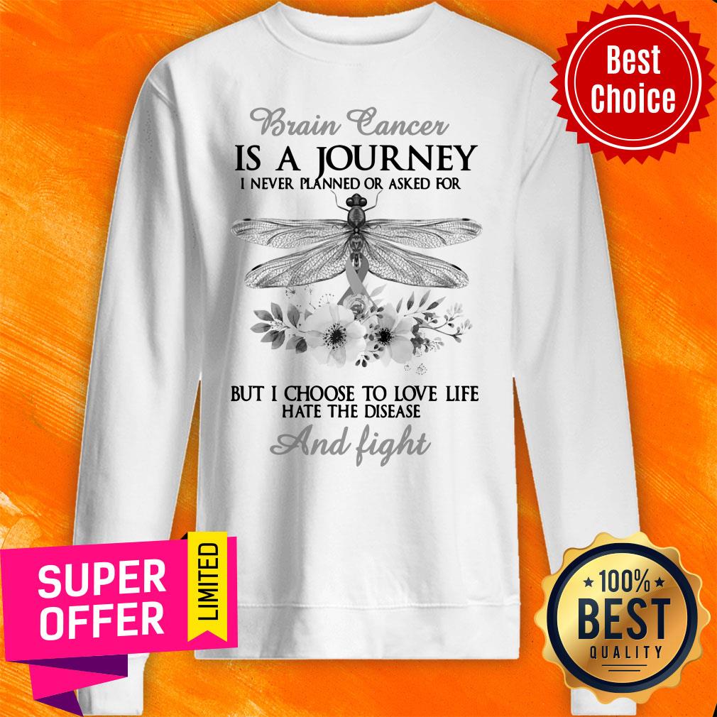 Brain Cancer Is A Journey And Fight Shirt - Image 5