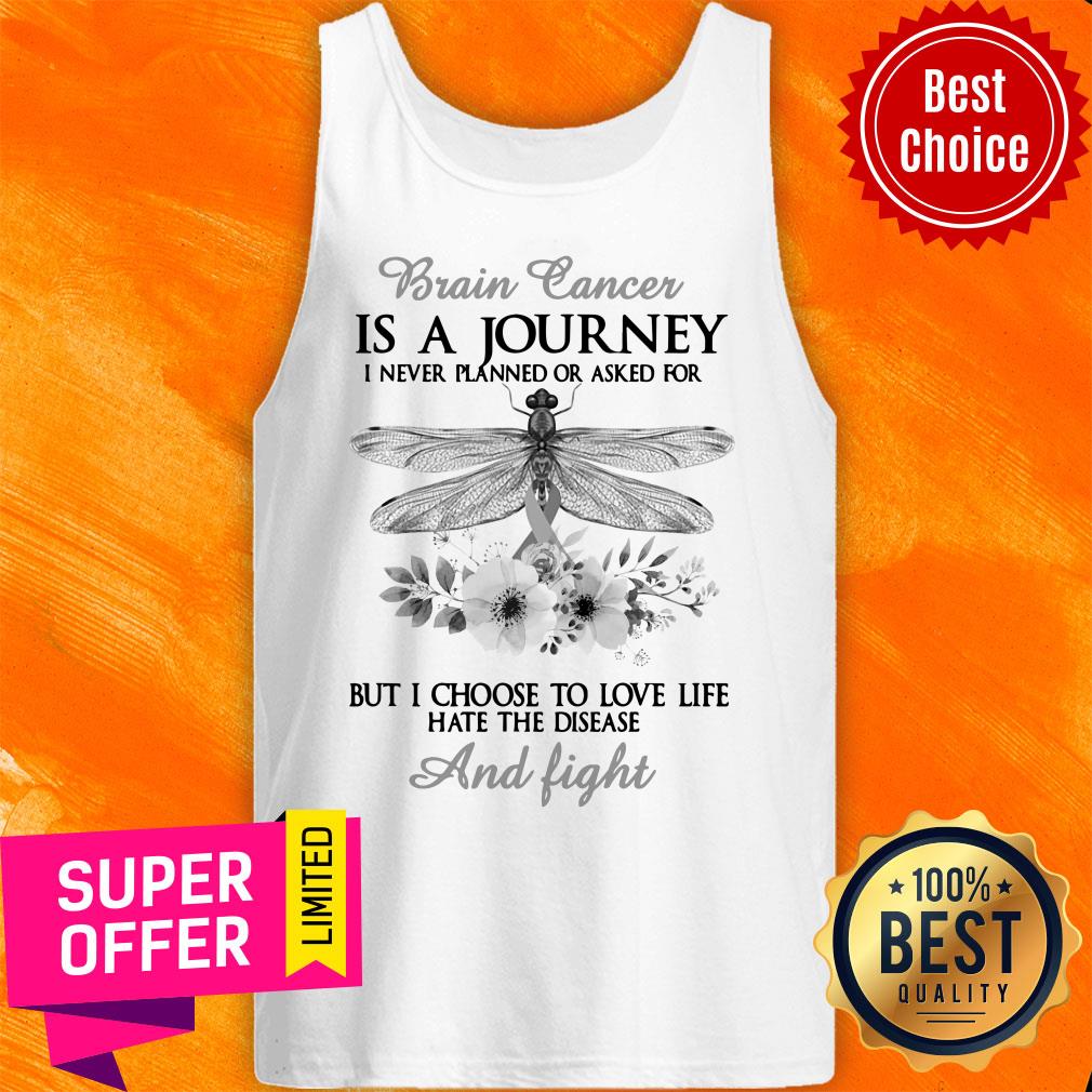 Brain Cancer Is A Journey And Fight Shirt - Image 4