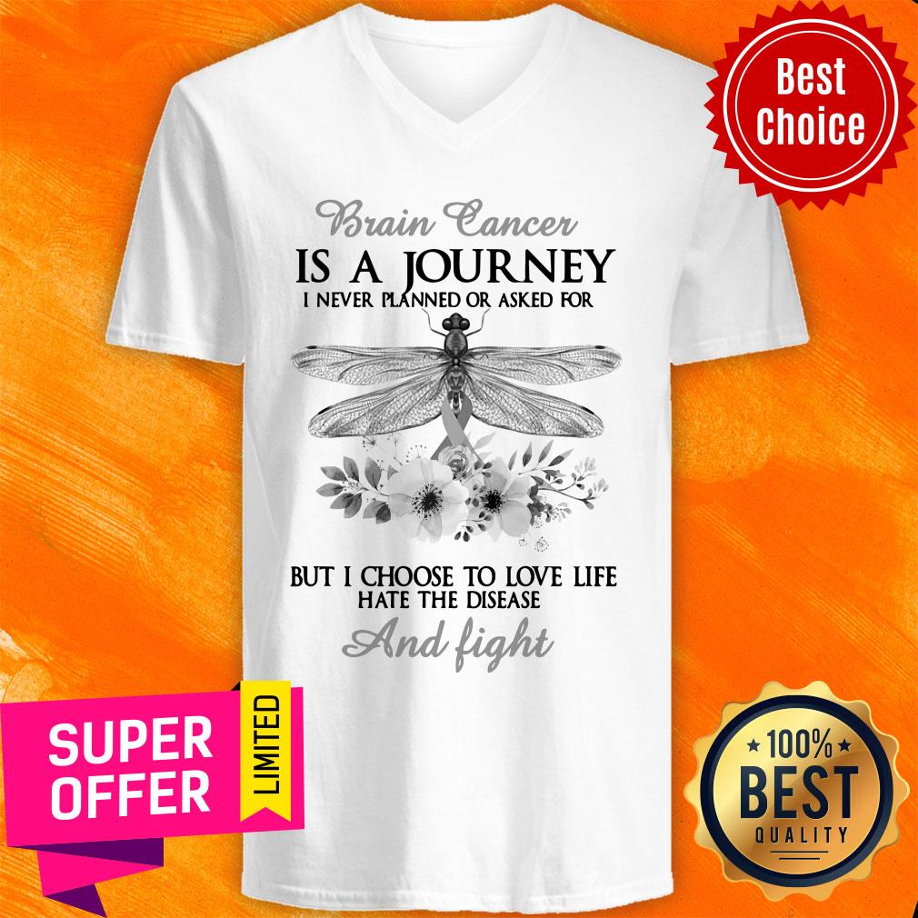 Brain Cancer Is A Journey And Fight Shirt - Image 3