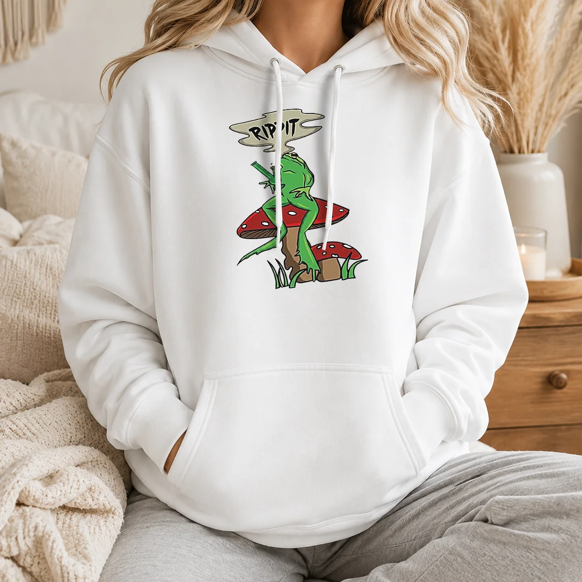 Official Frog Holding Gun Rippit Shirt - Image 6