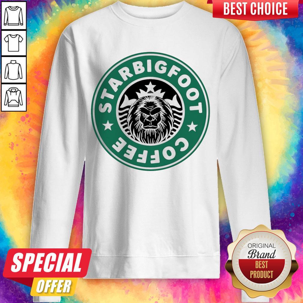 Official Starbucks Bigfoot Coffee Logo Shirt - Image 4