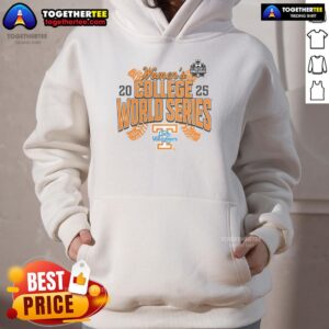 Alternative view of Official Tennessee Lady Vols 2025 NCAA Softball Women's College World Series T-Shirt