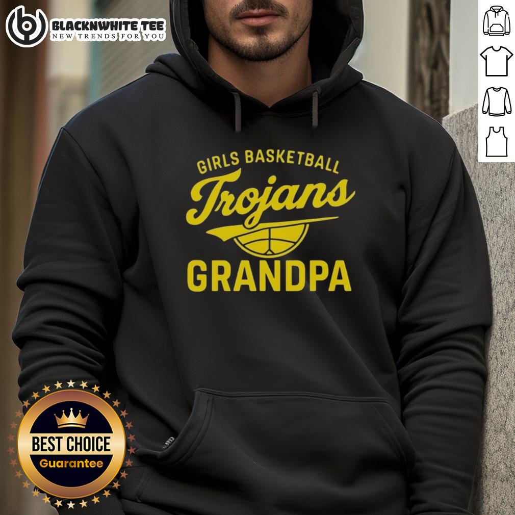 Good Girls Basketball Trojans Grandpa T-Shirt - Image 2