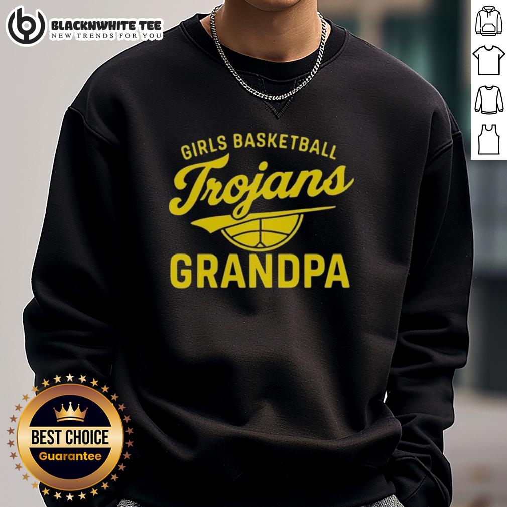 Good Girls Basketball Trojans Grandpa T-Shirt - Image 5
