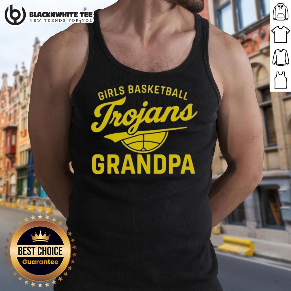 Good Girls Basketball Trojans Grandpa T-Shirt - Image 4