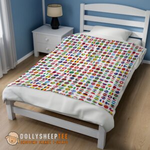 Alternative view of Perfect Happy World Flags International Flags Collage Blanket Fleece Blanket