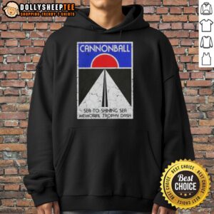 Alternative view of Premium The Cannonball Run Sea To Shining Sea Memorial Trophy Dash Retro T-Shirt