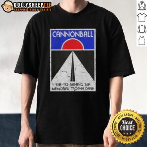 Premium The Cannonball Run Sea To Shining Sea Memorial Trophy Dash Retro T-Shirt