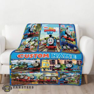 Alternative view of Good Good Thomas & Friends Collage Blanket Fleece Customized Blanket