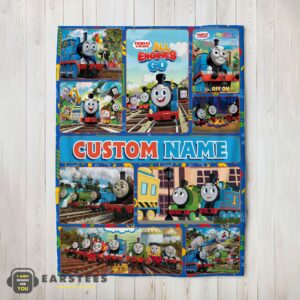 Good Good Thomas & Friends Collage Blanket Fleece Customized Blanket