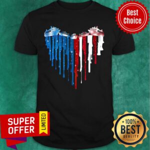 Nice Heart Horse USA Flag Shirt