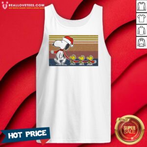Alternative view of Official Snoopy And Woodstock Santa Vintage Christmas Shirt