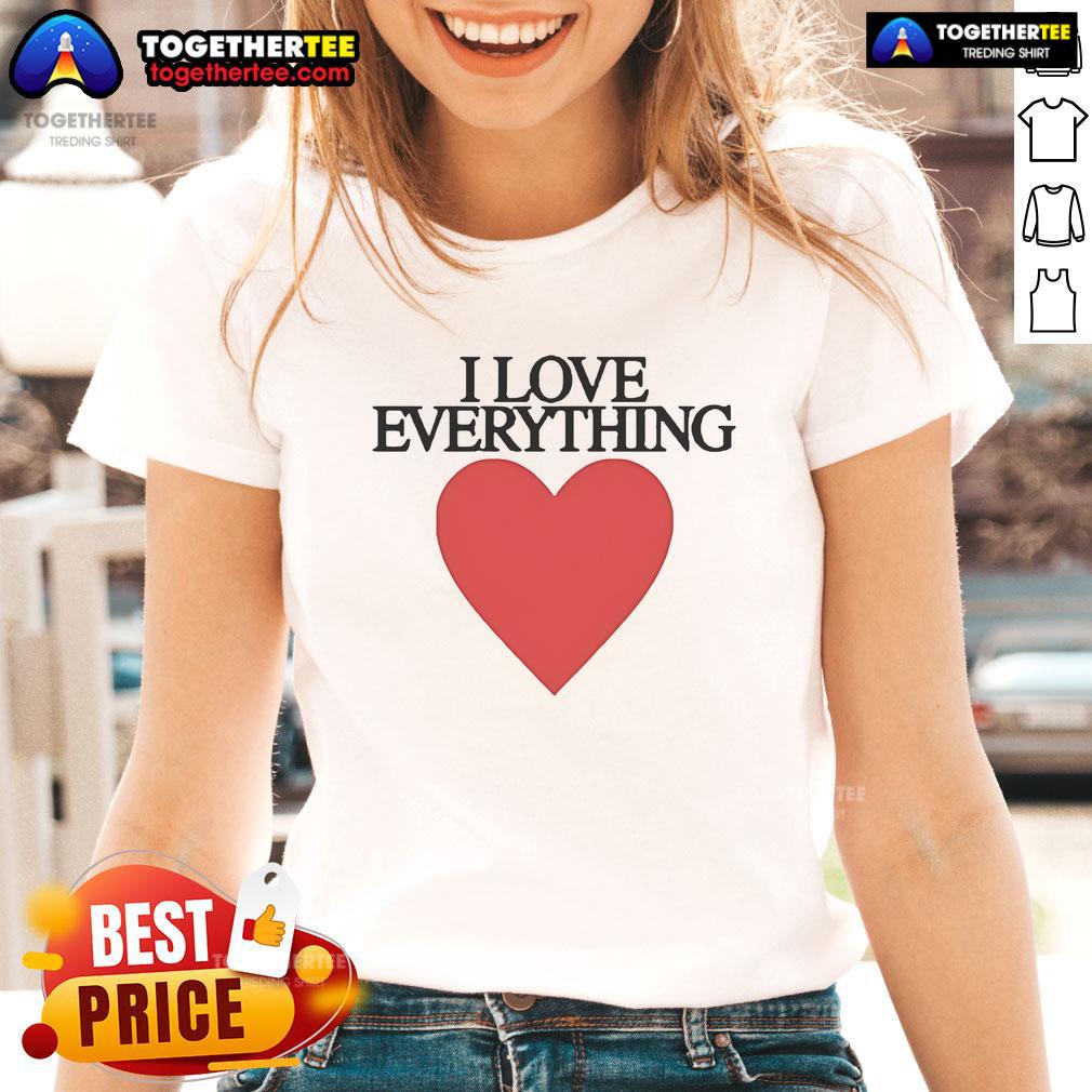 Nice I Love Everything Heart T-Shirt - Image 3