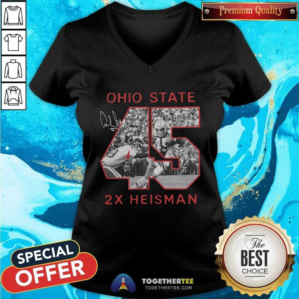 Premium Ohio State Archie Griffin 2X Heisman T-Shirt - Image 4