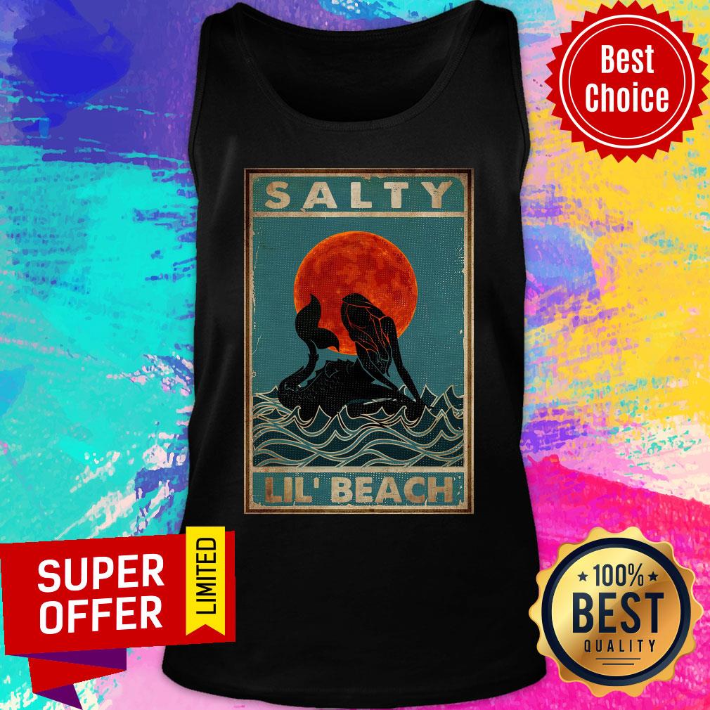 Nice Salty Lil' Beach Mermaid Vertical Shirt - Image 3