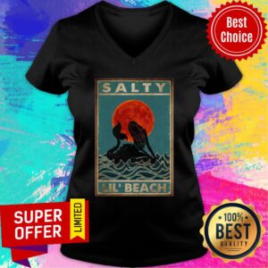 Alternative view of Nice Salty Lil' Beach Mermaid Vertical Shirt