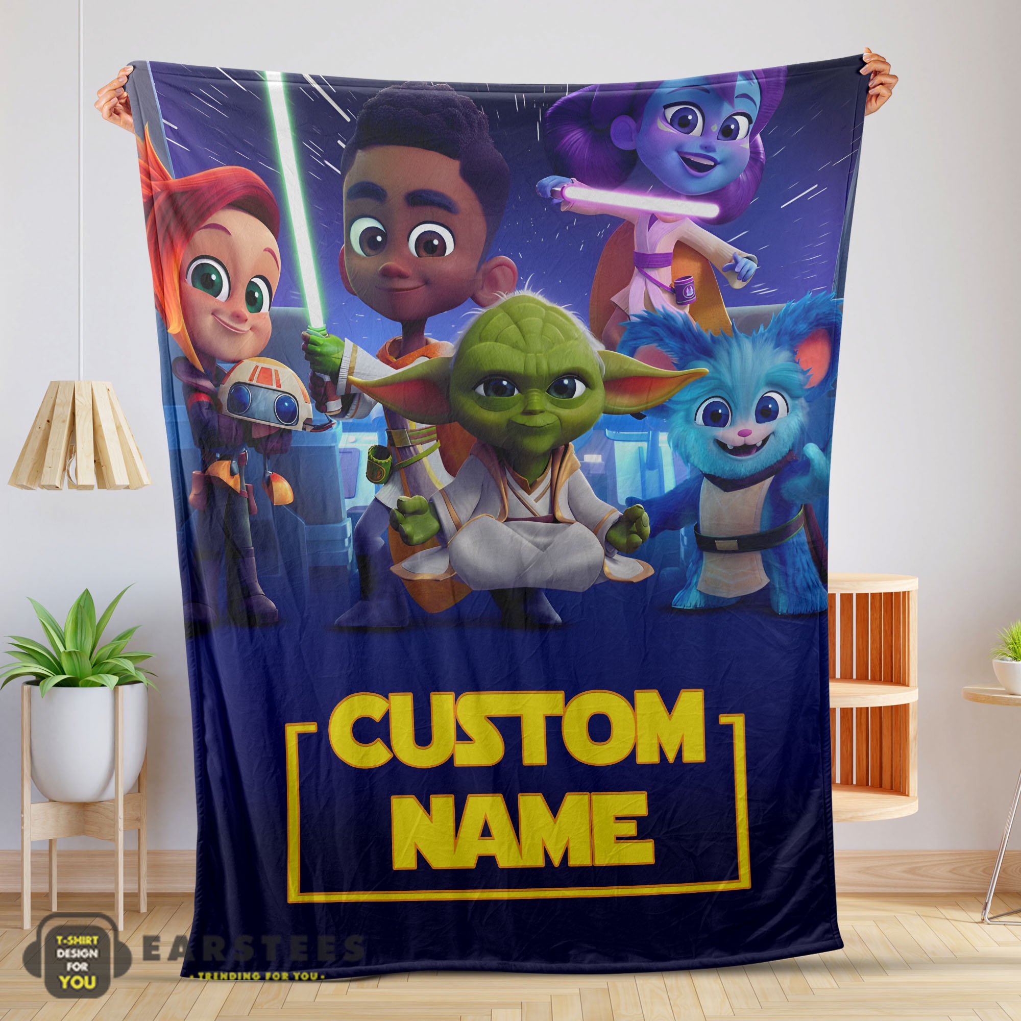 Good Cartoon Star Wars Young Jedi Adventures Blanket Fleece Customized Blanket