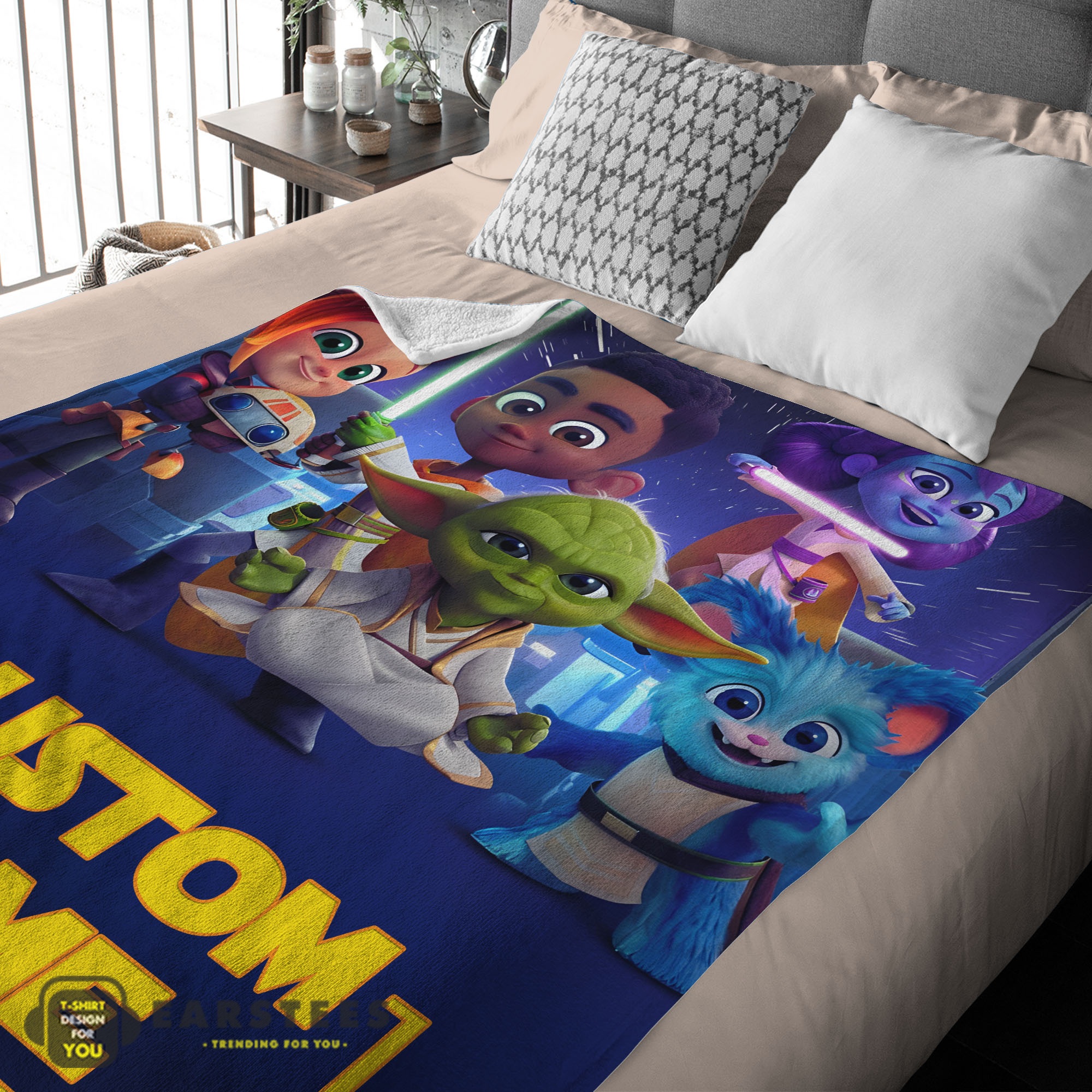 Good Cartoon Star Wars Young Jedi Adventures Blanket Fleece Customized Blanket - Image 2