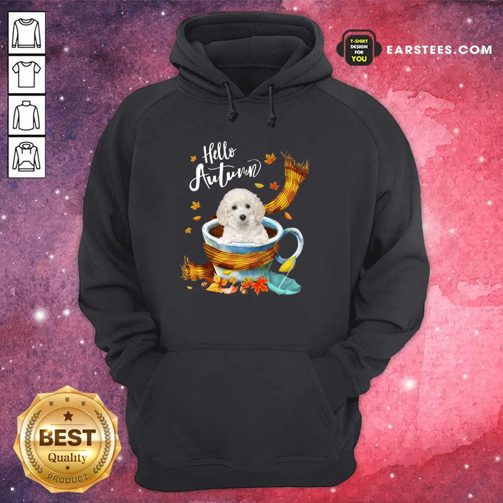 Hello Autumn White Toy Poodle Shirt - Image 4