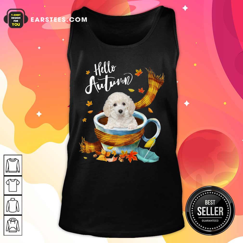 Hello Autumn White Toy Poodle Shirt - Image 2