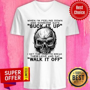 Alternative view of Skull Suck It Up Walk It Off Shirt