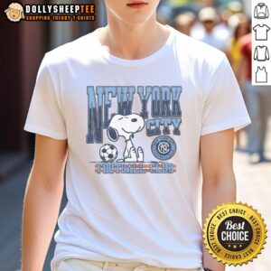 Top Peanuts Snoopy X New York City FC T-Shirt