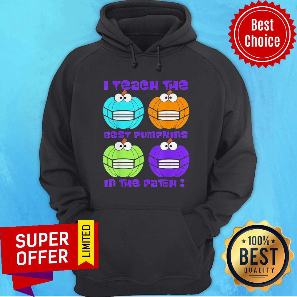 I Teach The Cutest And Best Pumpkins Face Mask In The Patch Shirt - Image 3