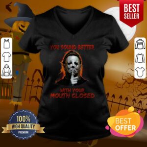 Alternative view of Happy Jason Voorhees You Sound Better With Your Mouth Closed Shirt