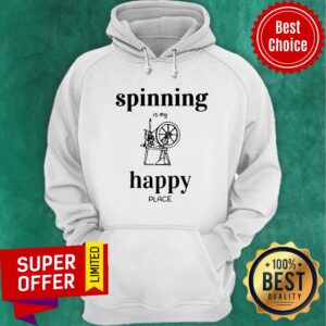 Alternative view of Spinning Is My Happy Place Shirt