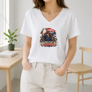 Alternative view of Original Labour Day Celebration Workers Pride Shirt