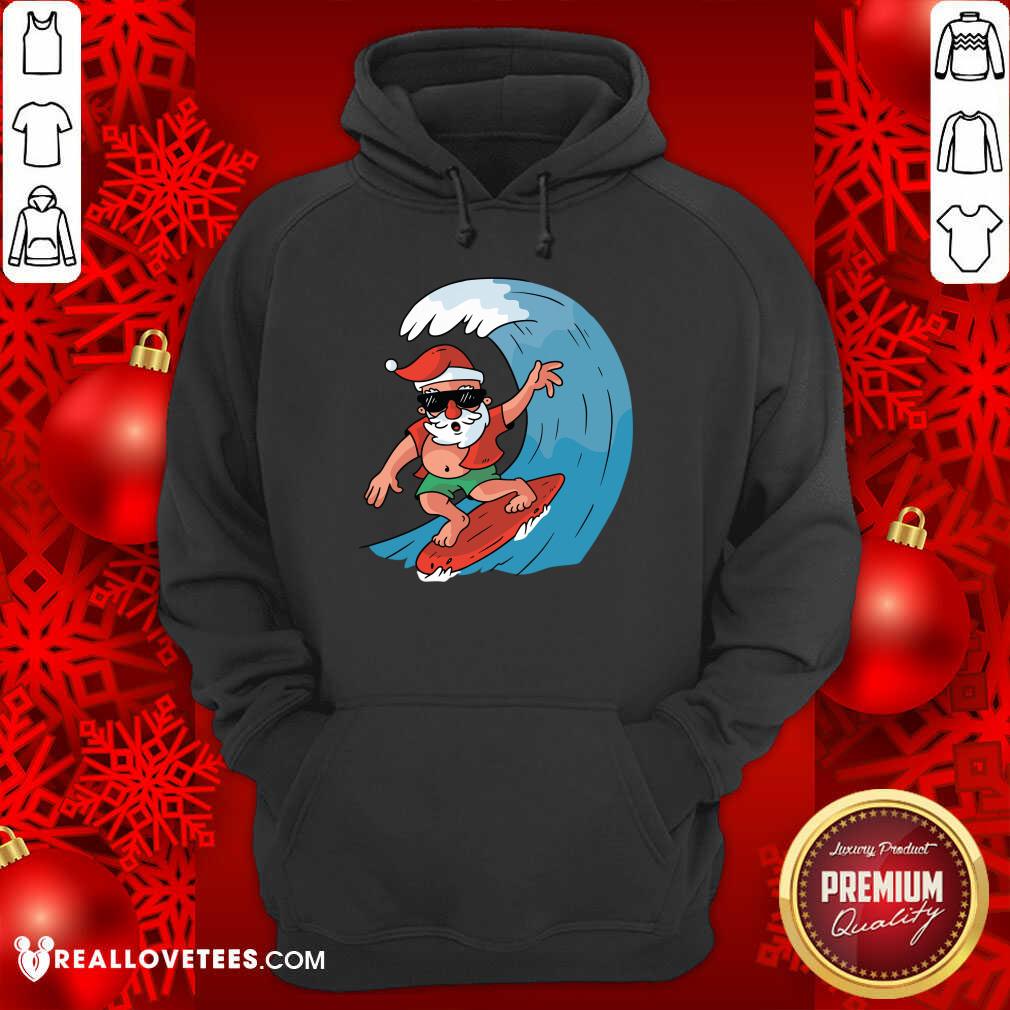 Po Santa Surfing Christmas Shirt - Image 4