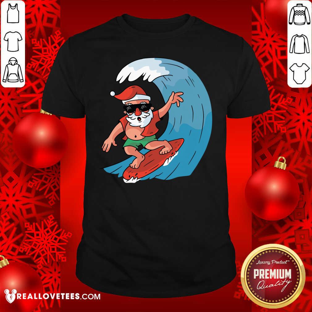 Po Santa Surfing Christmas Shirt