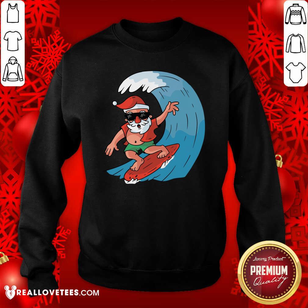 Po Santa Surfing Christmas Shirt - Image 3