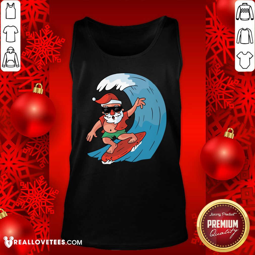 Po Santa Surfing Christmas Shirt - Image 2