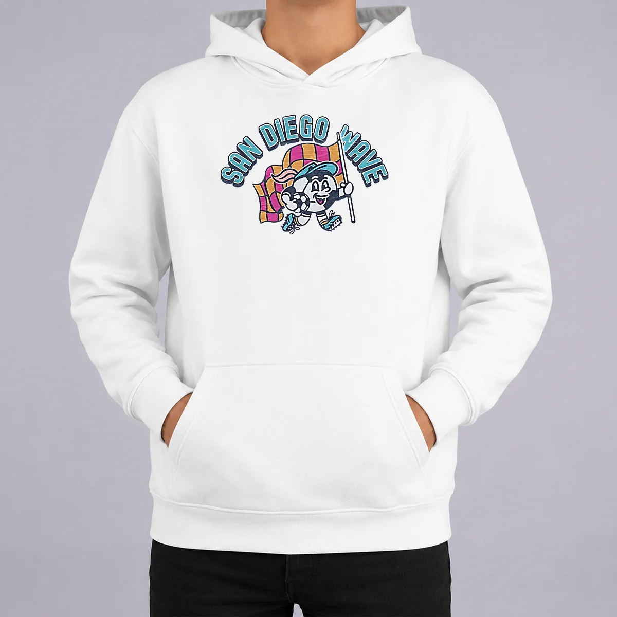 Premium San Diego Wave Mascot Soccer Ball Character Shirt - Image 5
