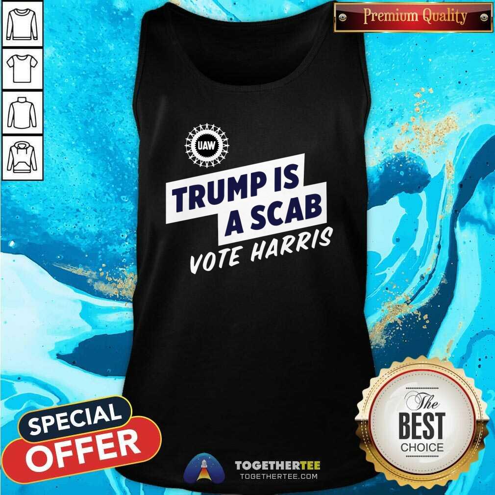Original Trump Is A Scab Vote Harris T-Shirt - Image 3