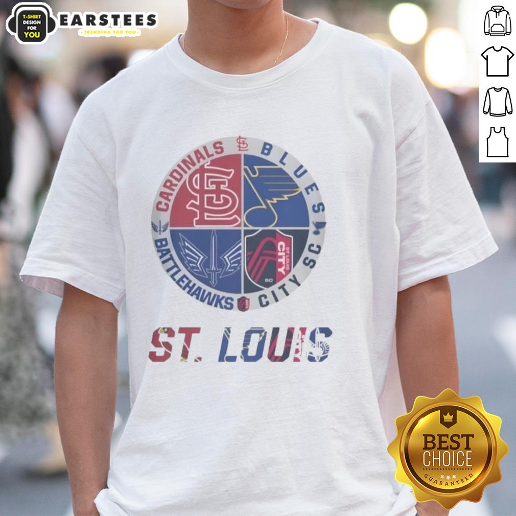Premium St Louis Cardinals St Louis Blues St Louis Battlehawks St Louis City Sc T-Shirt