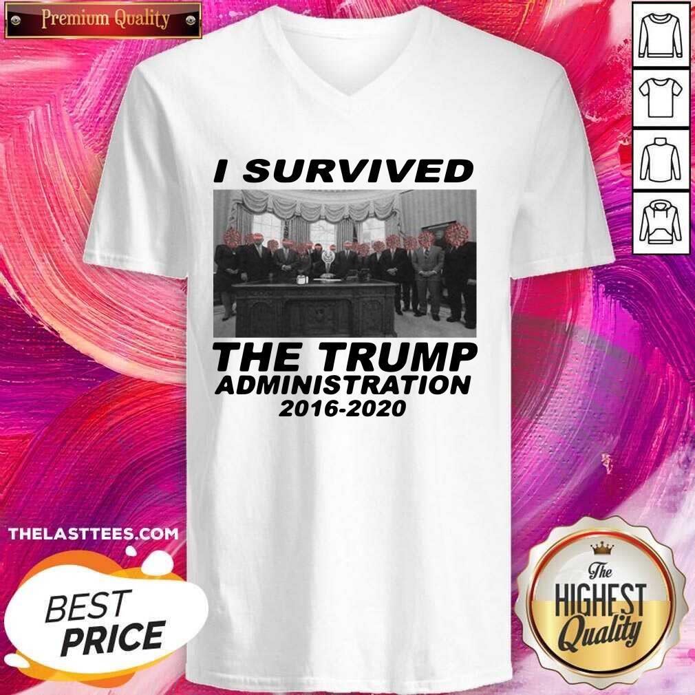 Cute I Survived The Trump Administration 2016 2020 Shirt - Image 3