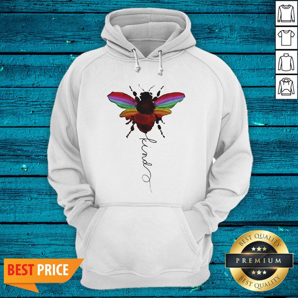Top Lgbt Bee Kind White Shirt - Image 3