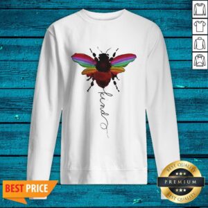 Alternative view of Top Lgbt Bee Kind White Shirt